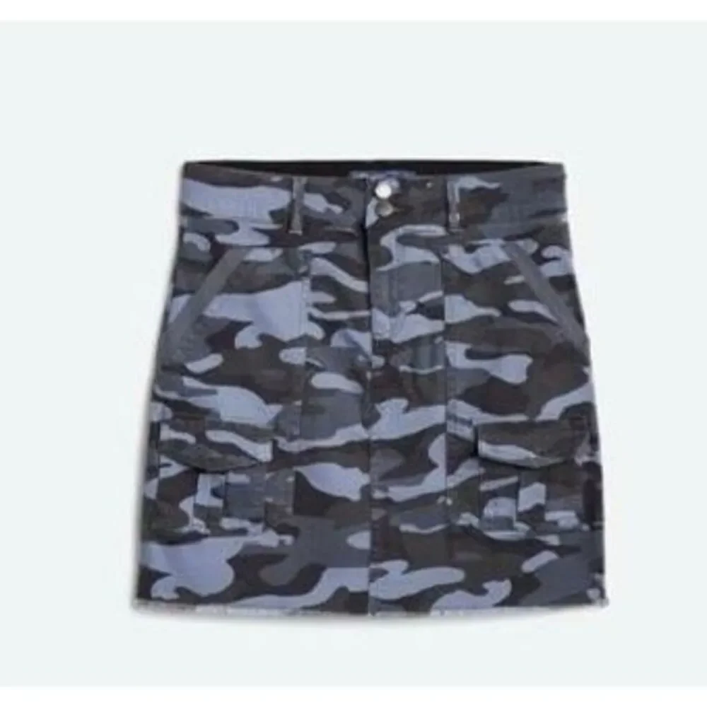 ✨Wit & Wisdom Blue Vintage Indigo Camo Sz 10 Mini Skirt✨